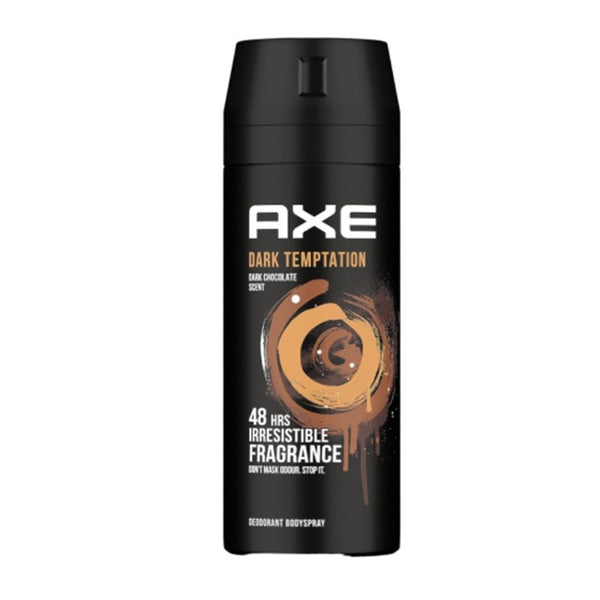 Axe Dark Temptation 48H Deodorant Spray Dark Chocolate Scent For Men - Aluminum Free 120ml