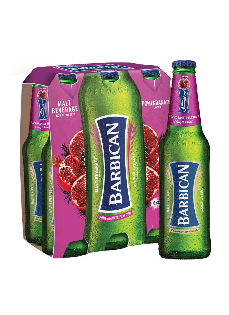 Barbican Non-Alcoholic Malt Beverage Pomegranate Flavor 325mlx6