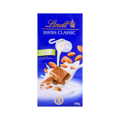 Lindt Swiss Milk W/choc 100gm