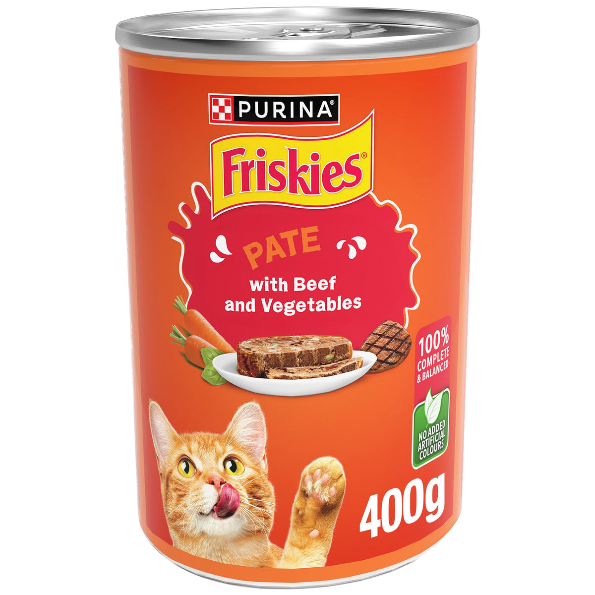 PURINA FRISKIES PATE BEEF AND VEG 400g