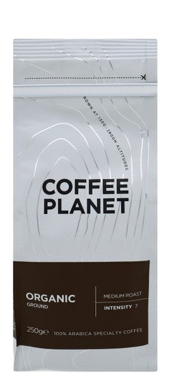 Coffe Planet Organic Medium Roast Ground 250gm