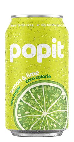 Popit Lemon & Lime Zero Sugar Drink, 300ml