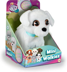 Club Petz Mini Walkiez White Puppy Electric Plush Toy 1pcs