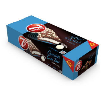 7 Days Chocolate Cake Bar Filled with Milk Cream (5 Pieces)