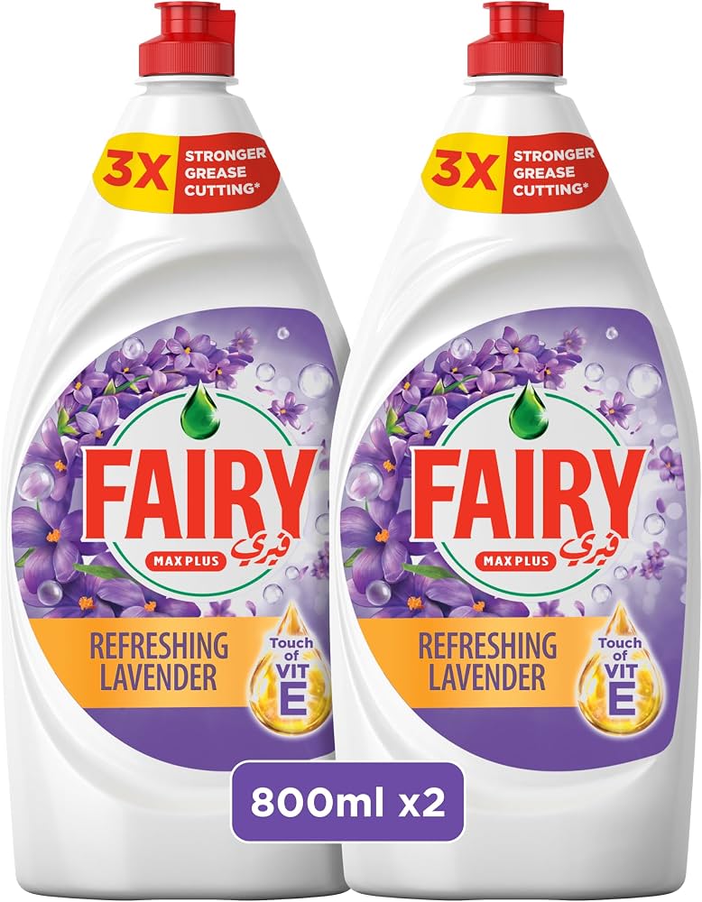 Fairy Max Plus Dishwashing Liquid Refreshing Lavender Scent 800mlX2PC OTR