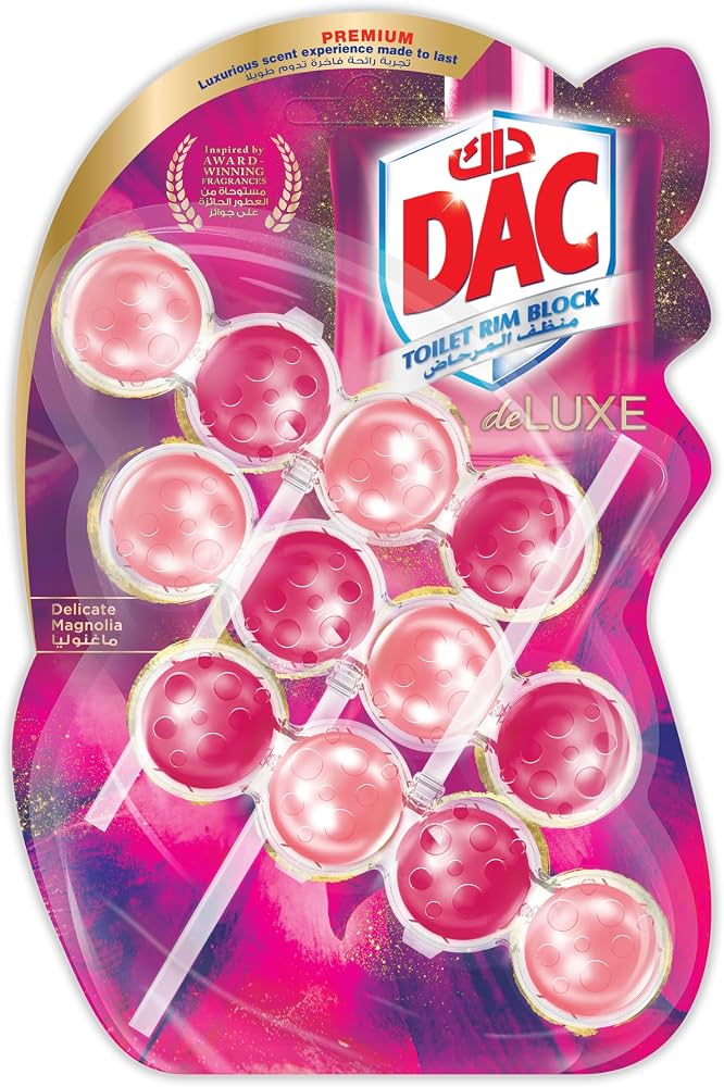Dac Deluxe Toilet Rim Block Delicate Magnolia Scent