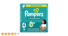 Pampers Rash Protection Diapers With Aloe Vera Lotion Size 4 (9-14kg)