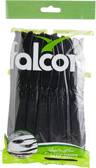 Falcon Black Disposable Plastic Knives