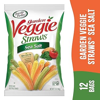 GARDEN VEGGIE STRAWS SEA SALT 120GM
