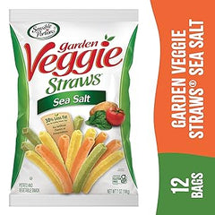 GARDEN VEGGIE STRAWS SEA SALT 120GM