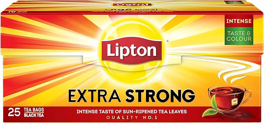 Lipton Extra Strong Black Tea Bags 25Per Pack