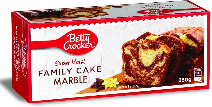 Betty Crocker Super Moist Marble Family Cake - Artificial Color Free