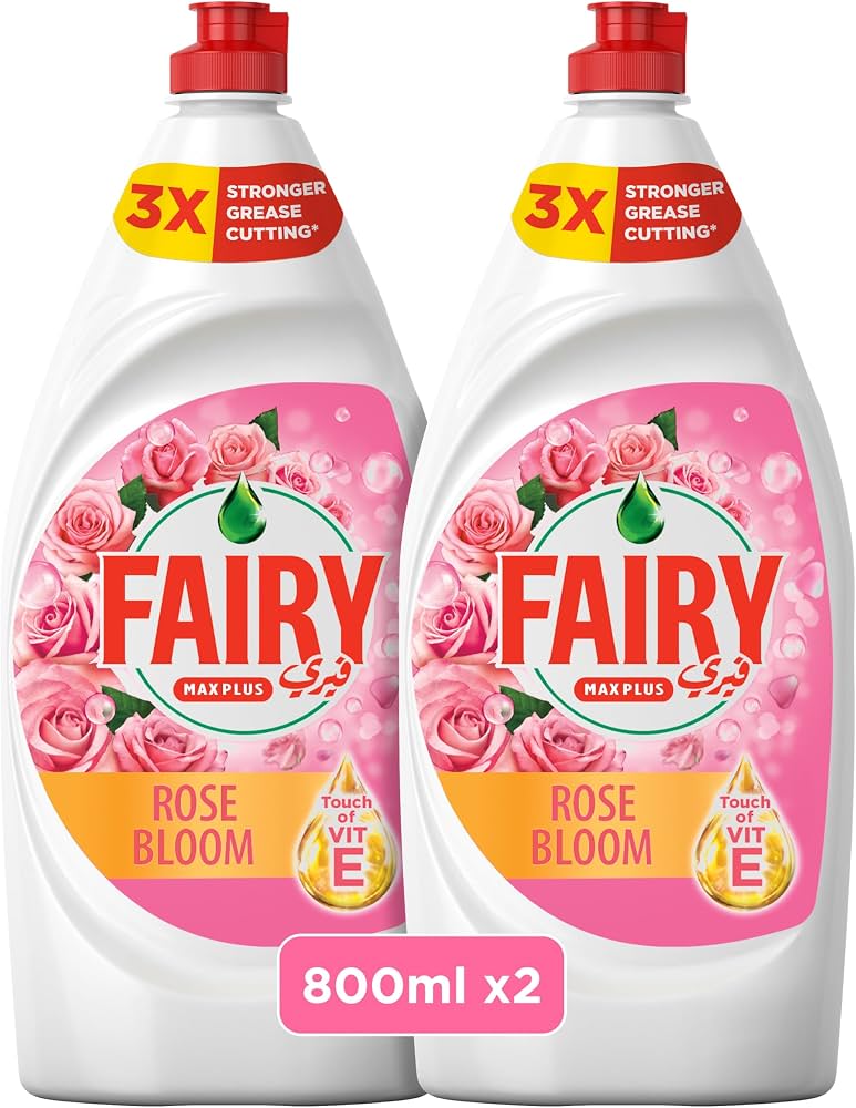 Fairy Max Plus Dishwashing Liquid Rose Bloom Scent800MLX2PC OTR