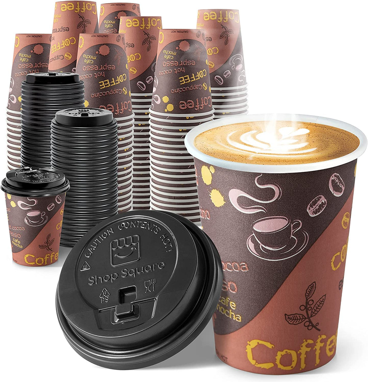PAPER CUPS 50PCS 8 BOZ