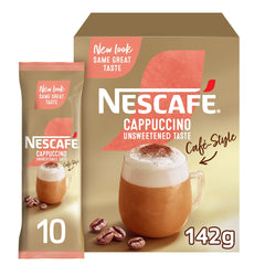 Nescaf?afe Style Unsweetened Cappuccino Instant Coffee Stick OTR