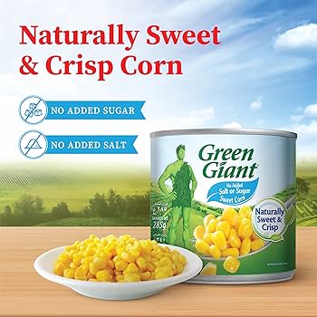 Green Giant Sweet Corn No Sugar,no Salt 198gm