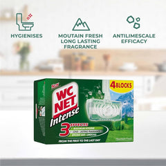Wc Net Intense Toilet Rim Block Mountain Fresh Scent 4x34gm