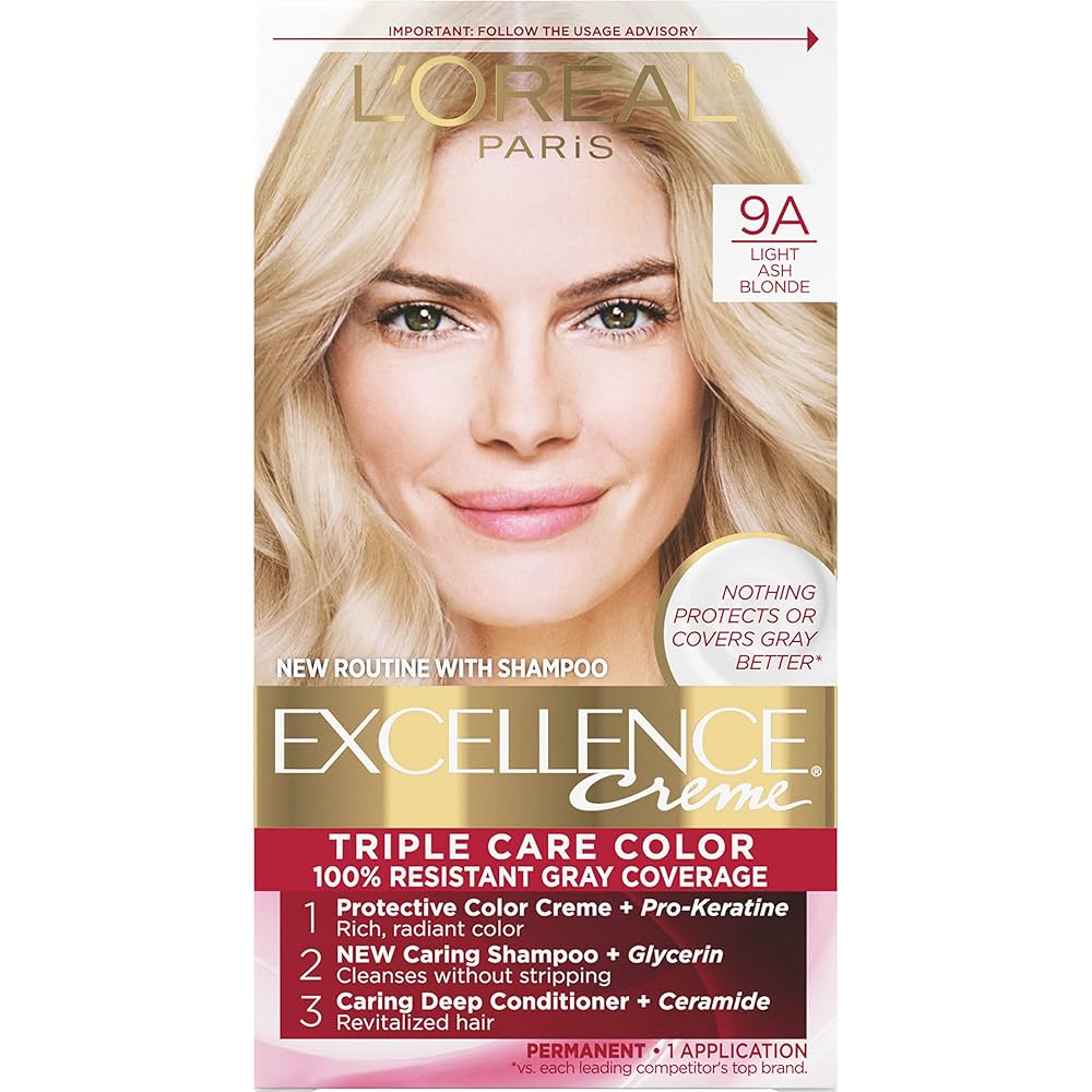 L'oreal Excellence Triple Care Hair Color Light Blonde 8
