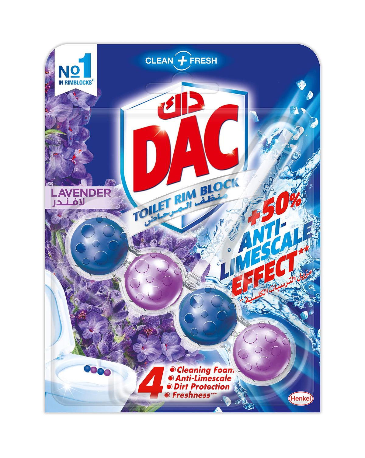 Dac Toilet Rim Block Lavender Scen 50gm