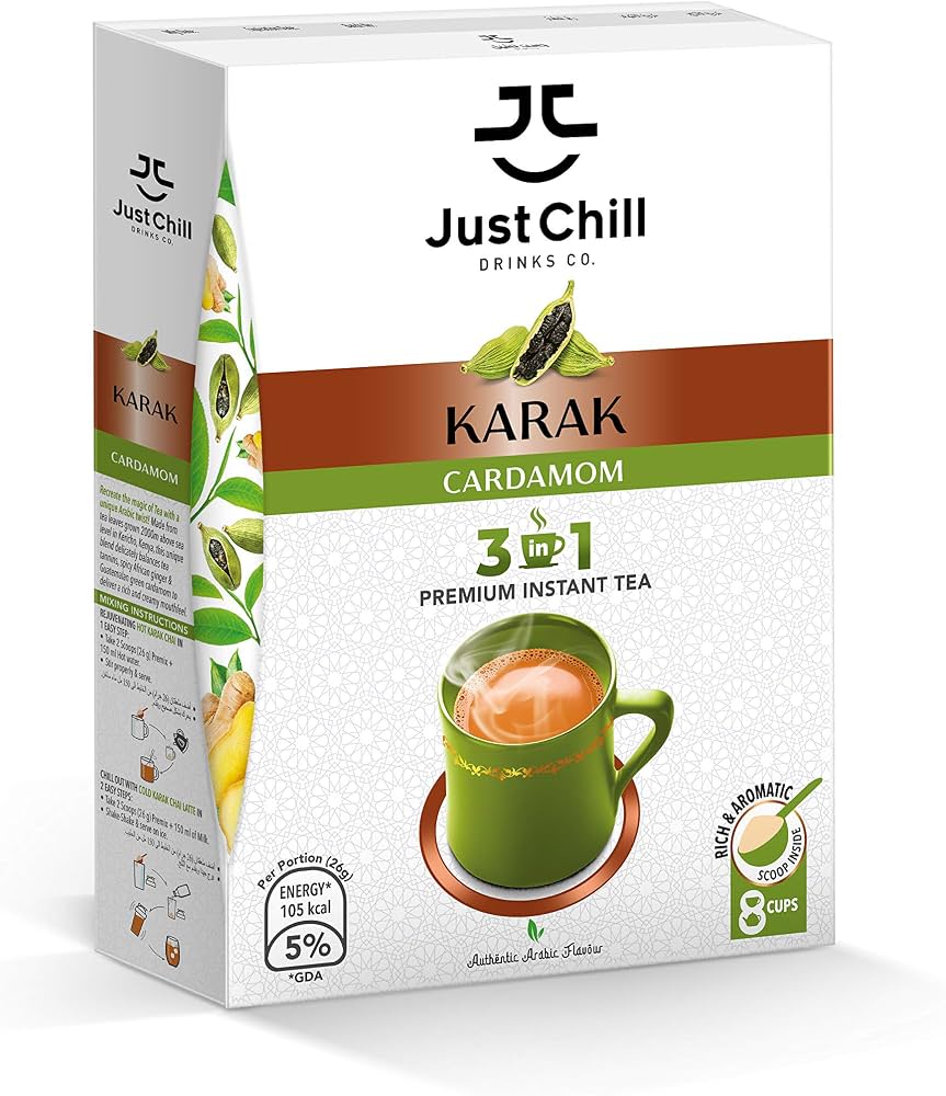 POWDER BEV JUST CHILL KARAK CARDAMOM 26GM