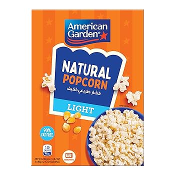 American Garden Butter Lite Microwavable Popcorn (3 Sachets) 240g