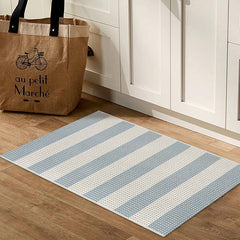 XPO White & Blue Rectangular Doormat