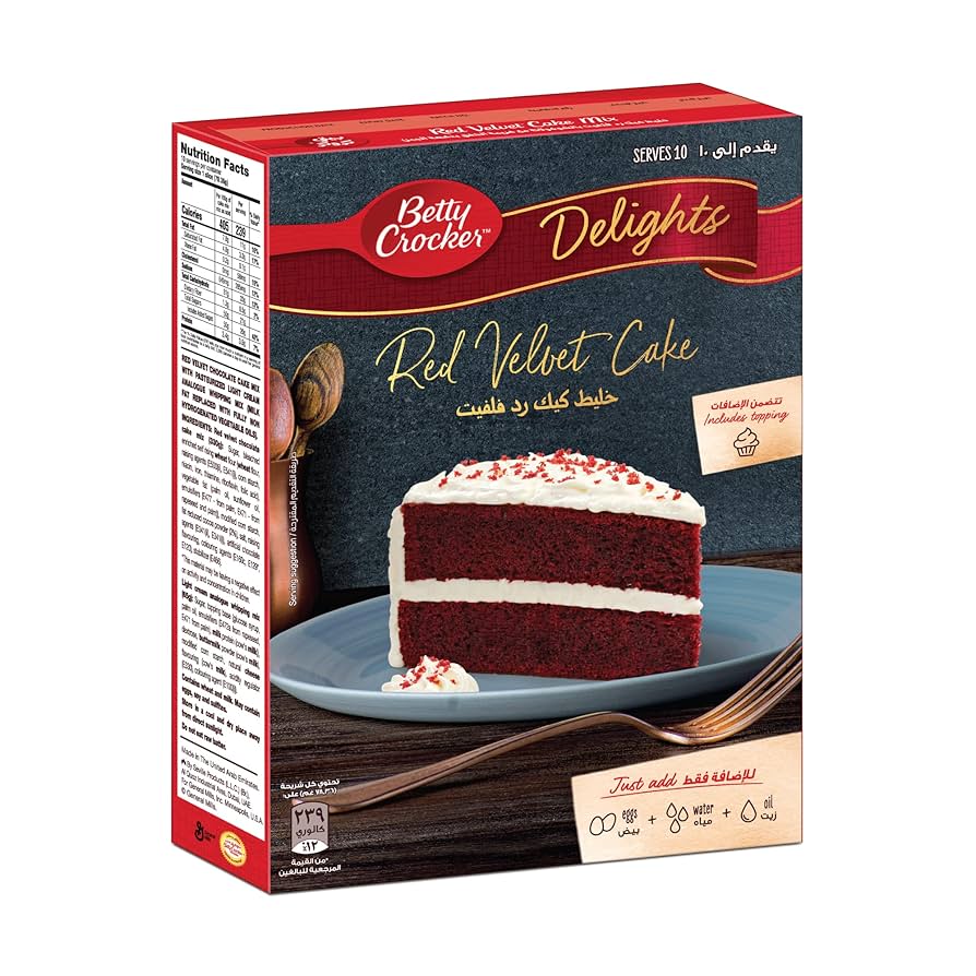 Betty Crocker Delights Red Velvet Cake Mix 395gm