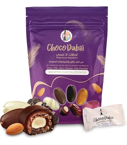 Jomara Assorted Dates Coated With Chocolate 250 Gr