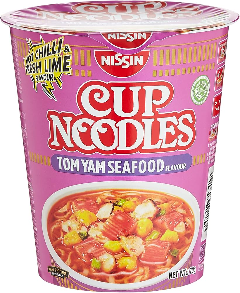 Nissin Instant Cup Noodles Thai Tom Yam Flavor 70GM