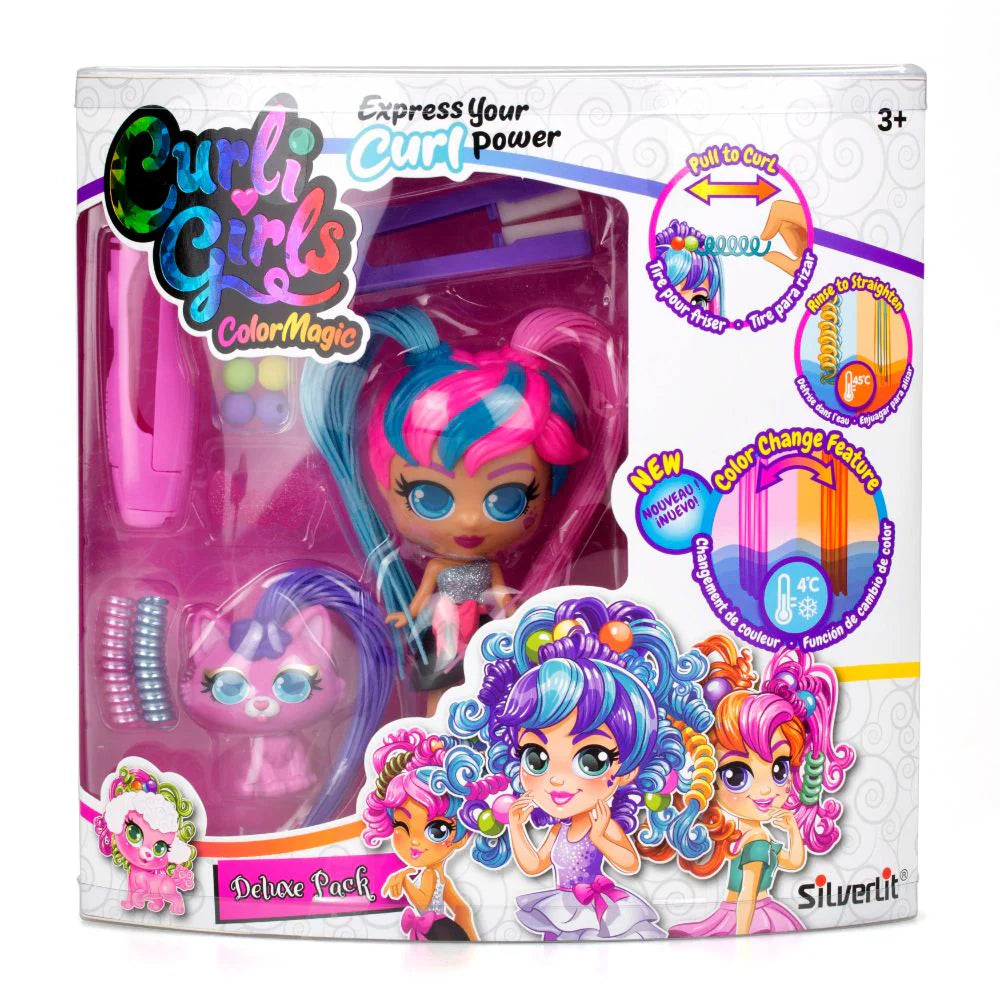 CURLIGIRLS COLOR CHANGE DELUXE PACK ASST