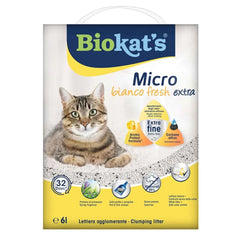 Biokat's Micro Bianco Fresh Clumping Cat Litter Spring Scent 6LTR