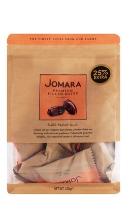 Jomara Premium Dates Filled With Orange, Pecan&almonds 180gm
