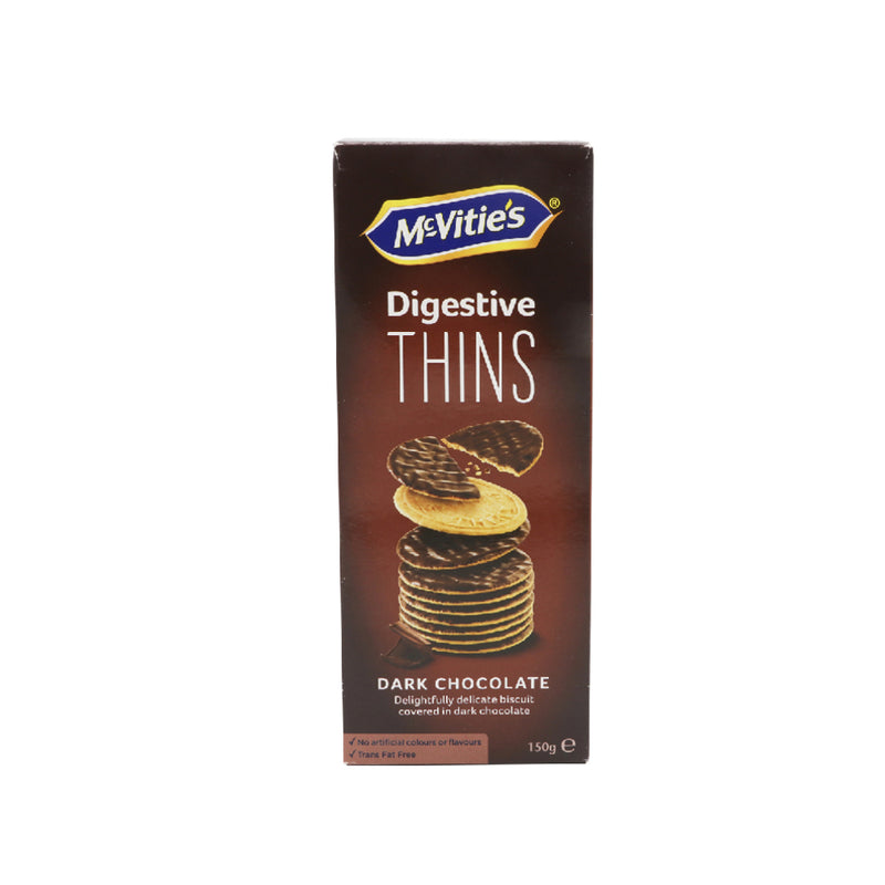MCVITIES THINS DARK 6X12X150GMS