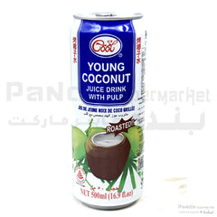 Ice Cool Roasted Young Coconut Juice with Pulp - vegetarian 500ml