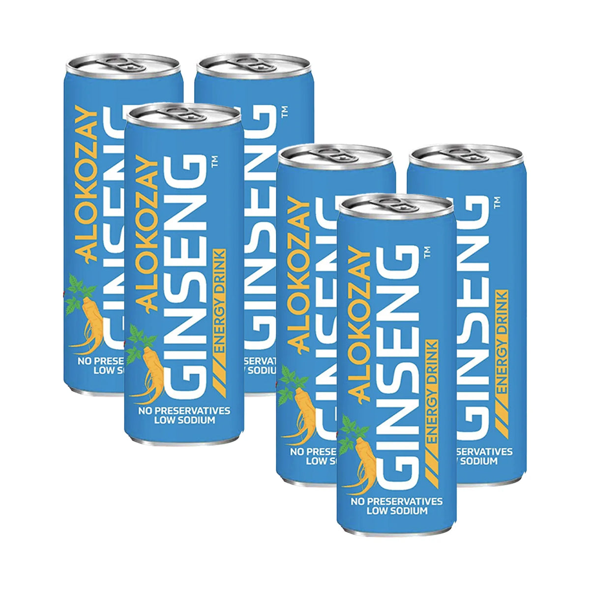 Alokozay Energy Drink with Ginseng - preservatives free, low sodium 250 ML OTR