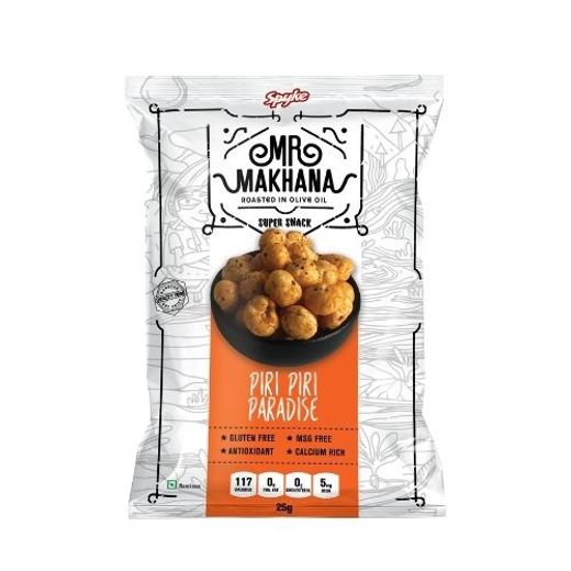 Mr.Makhana Roasted Piri Piri Paradise Popped Lotus 75g X2