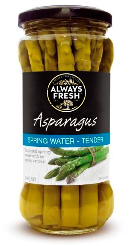 Always Fresh Asparagus Spring Water 340gm