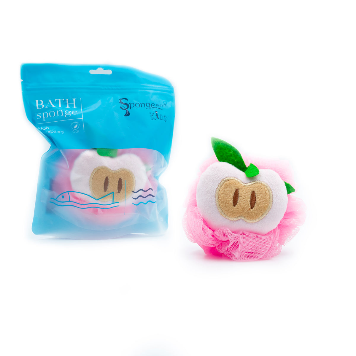 Sponge By Spc Pink Kids Bath Sponge For Sensitive Skin