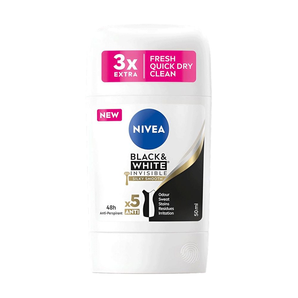 NIVEA B&W INVS SILKY-SMOOTH 50ML