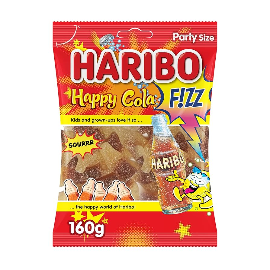 HARIBO FIZZ HAPPY COLA 30X160
