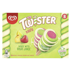 Walls Twister Mini Mixed Fruit Ice Lollies 8x50ml 400ml