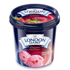 London Dairy Natural Strawberry Ice Cream 125ml