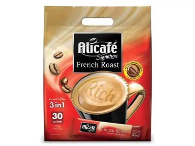Alicafe Signature 3In1 Instant Coffee Sachets French Roast 30x22g