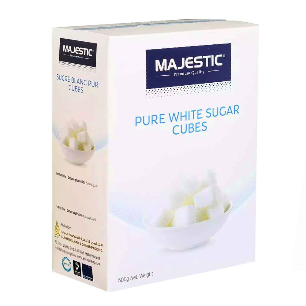 MAJESTIC WHITE SUGAR CUBES 500GM