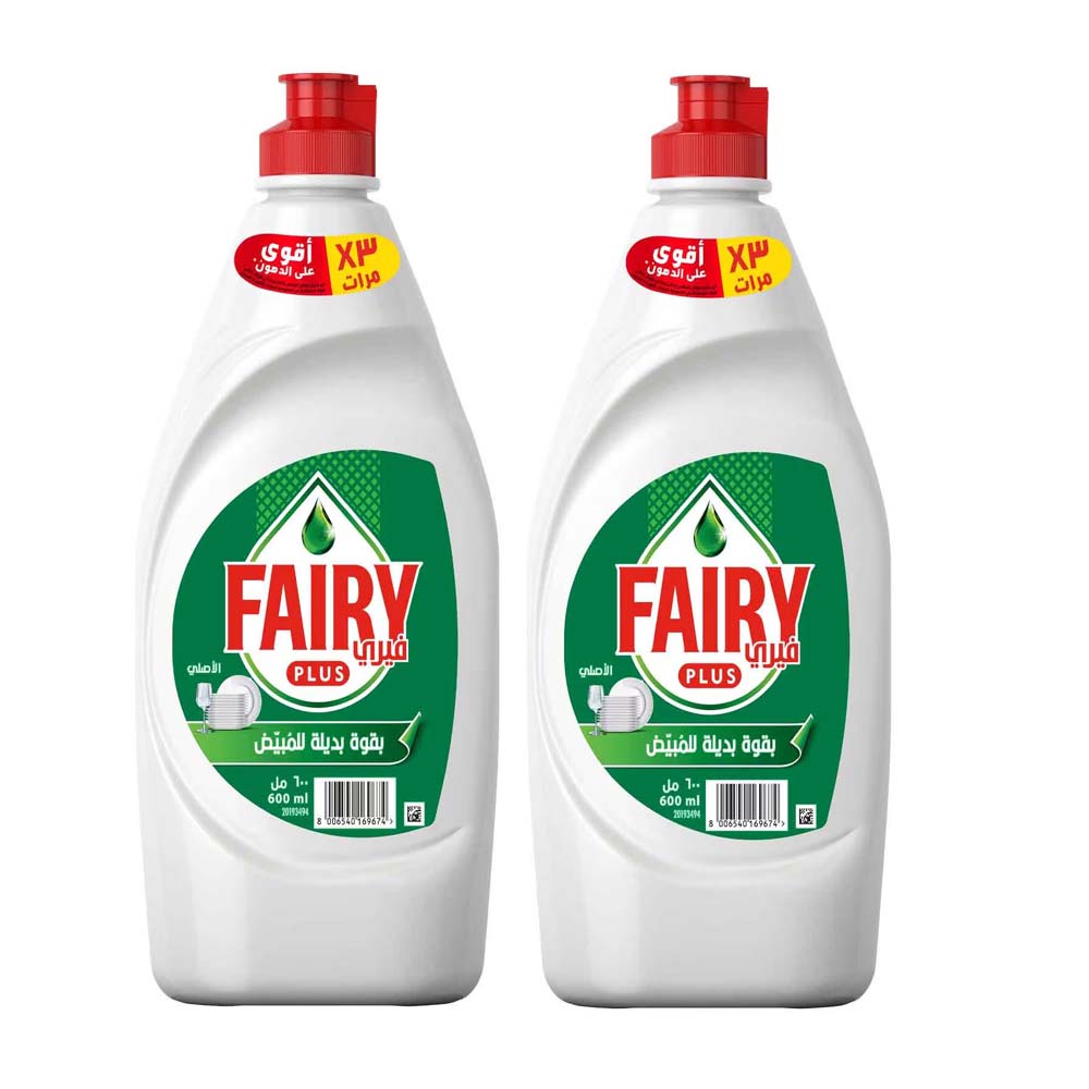 FAIRY GREEN APPLE CORE PLUS ORIGINAL 2*600ML