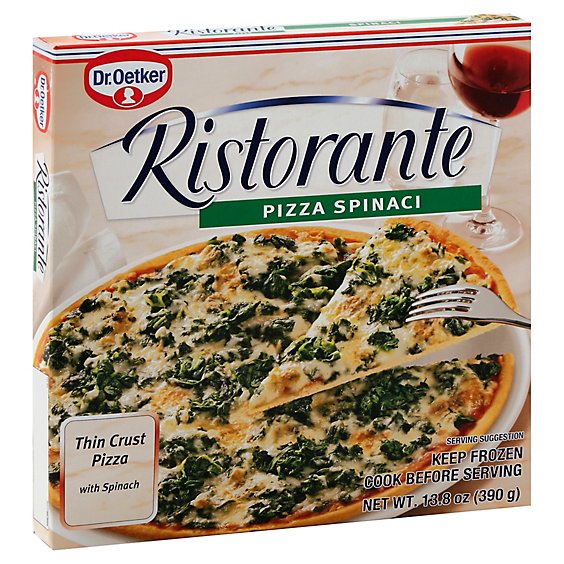 DR. OETKER RISTORANTE FROZEN SPINACH PIZZA