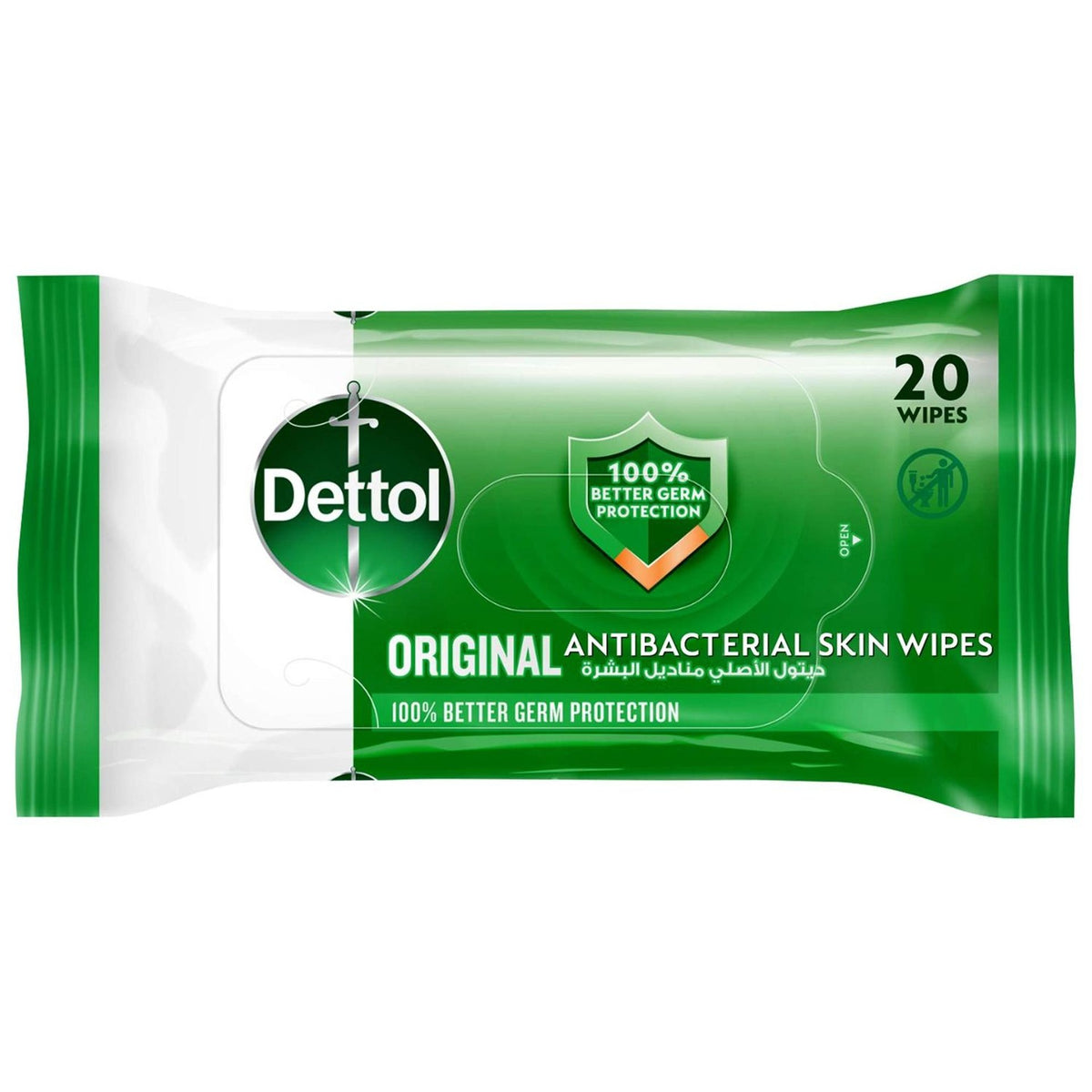 Dettol Original Antibacterial Skin Wipes 20 pcs