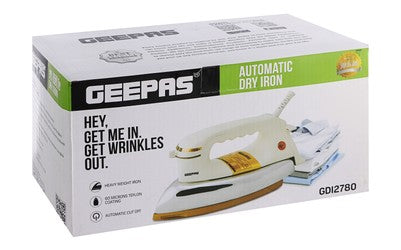 Geepas Automatic Dry Iron - White, Gdi2780