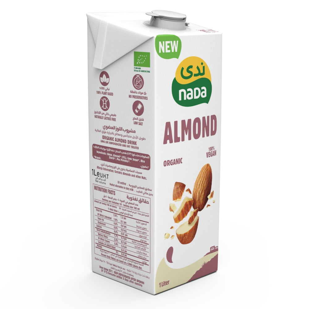 Nada Organic Low Salt Almond Milk 1LTR