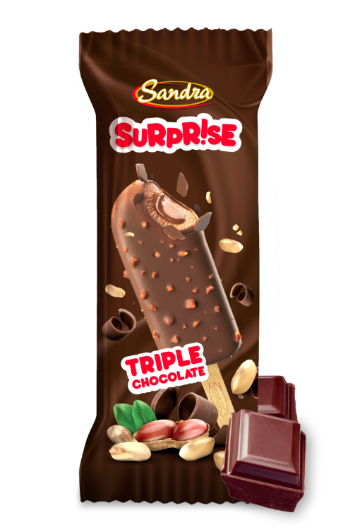Sandra Surprise Triple Chocolate Ice Cream Stick